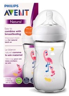 AVENT Zdobená FĽAŠA 260ml NATURAL 2,0 FLAMING