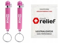 Mace KeyGuard kľúčenka v spreji s papričkou Mini Pink 4 ml 2 ks + Utierky