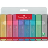 Zvýrazňovače zvýrazňujú FABER CASTELL 8 COL PASTEL