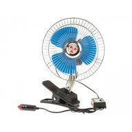 Chrómový ventilátor 24V 8'' s klipom do auta