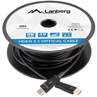 Lanberg v2.1 Prémiový optický 8K UHD 20m HDMI kábel