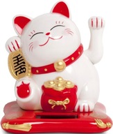 Solárna figúrka Japonská šťastná mačka Maneki Neko