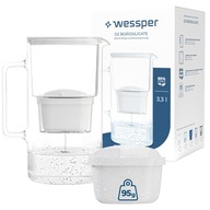 Sklenená filtračná nádoba Wessper aquamax 3,3l + 2x filter Wessper aquamax