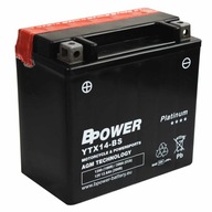 BPower Platinum AGM YTX14-BS 12V 12Ah 200A ETX14