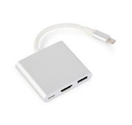 Gembird USB Type C adaptér strieborný