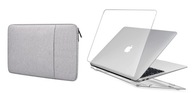 Taška na puzdro 2v1 SOFT + CLEAR pre Macbook AIR 13 13,3 M1 A1932 A2179 A2337