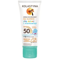 OCHRANNÝ KRÉM SPF50 PRE DETI A DOJČATÁ KOLASTYNA