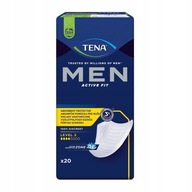 TENA Men Medium (úroveň 2), anatomické vložky. 20 ks