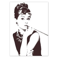 Plagáty 40x50 Cigareta Audrey Hepburn