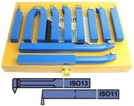 Sústružnícke nože 10x10mm + nôž 13R a 11R, sada 13 ks.