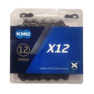 KMC X12 reťaz 126L 12S blacktech CL552 spona