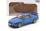 SOLIDO NISSAN SKYLINE GT-R (R34) RHD 1999 Bayside Blue 1:18