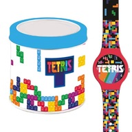 Analógové hodinky Tetris v plechovke 504044