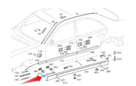 SIGNÁLNE TESNENIE PRE MERCEDES E CLASS W210 PREDNÉ LE