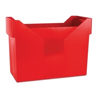 Červený závesný box na zakladače A4