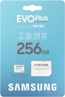 SAMSUNG PAMÄŤOVÁ KARTA MICRO SD XC EVO+ U3 256GB 160MB/s MB-MC256SA/EU 2024