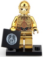 -CHROME- ZLATÁ NÁLEPKA C3PO DROID ZDARMA LEGO 6307