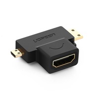 Zelený adaptér HDMI typu A