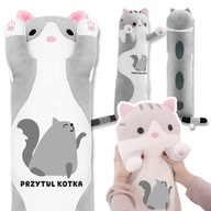 Vzor Teddy Bear Cuddly Long Kitten Grey HUG A CAT