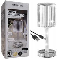 SMUKEE LED KRIŠTÁĽOVÁ STOLNÁ LAMPA S HVIEZDOU