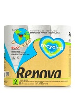 RECYKLOVANÝ Toaletný papier Renova 9 roliek