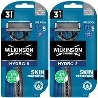 6x WILKINSON Hydro 5 holiaci strojček na jedno použitie