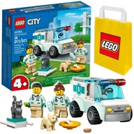 LEGO CITY 60382 VETERINÁR - VETERINÁRNA NÚDZA PRE ZVIERATÁ