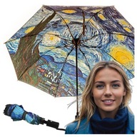 Dáždnik automatický skladací dáždnik silný V. van Gogh Starry Night