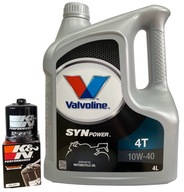 VALVOLINE SYNPOWER 10W40 4L OLEJ + K&N FILTER