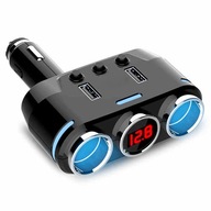 ACCNIC 2 USB port 3-cestná zásuvka zapaľovača cigariet Rovnaký