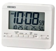 BUDÍK SEIKO QHL086W TEPLOMER HYGROMETER 2 ALARMY