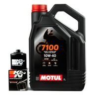 Motorový olej MOTUL 7100 10W40 4T 4l MA2 + filter K&N KN204 zdarma