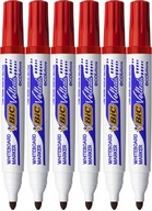 Popisovač na tabuľu BIC VELLEDA okrúhly červený x6