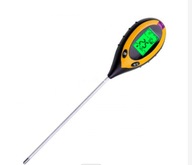 Merač kyslosti, tester PH meter pôdy 4 v 1 + batéria