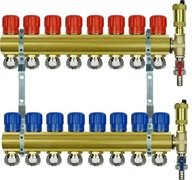 ROZDÁVAČ PRE ÚSTREDNÉ VYKUROVANIE 8 OBVODOV + PEX KONEKTORY 16