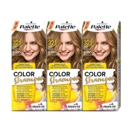 Palette Color Shampoo farbiaci šampón 8-00 Medium Blonde 3 kusy