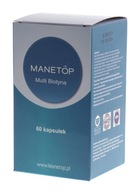 Manetop - multi biotín na vypadávanie vlasov 60 kapsúl.