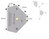Magnetický držiak na zváranie, nosnosť 11 kg
