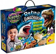 Edukačný set Crazy Science - Žraloky a dinosaury