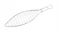 Grilovací rošt na ryby 41 cm