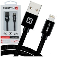 SWISSTEN Lightning 3A USB nabíjací kábel 1,2m