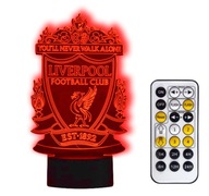 3D LED nočná lampa FC LIVERPOOL BALL, USB kábel