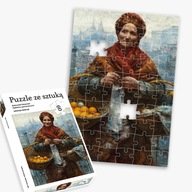 Obrázkové puzzle: Židovka s pomarančmi (60 dielikov)