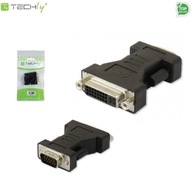 Adaptér Techly DVI-9100 DVI na VGA Ż/M, čierny IADAP