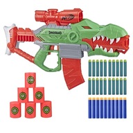 AUTOMATICKÁ ZBRAŇ NERF DINOSQUAD REX RAMPAGE + PRÍSLUŠENSTVO ŠÍPKY TERČE