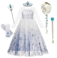 SET OUTFIT ŠATY ELZA ELSA + Parochňa 134/140