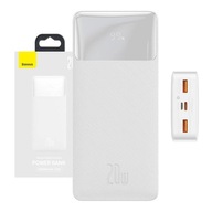 BASEUS POWER BANK WHITE 20000MAH 2XUSB USB-C 20W