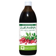 Brusnicový džús 1L 100% prírodný, bez cukru, vitamín C