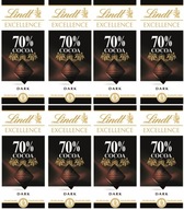 8x100g LINDT Excellence horká čokoláda 70% kakaa