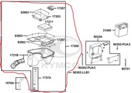 KRYT VZDUCHOVÉHO FILTRA KYMCO CK 1 125cc OEM!